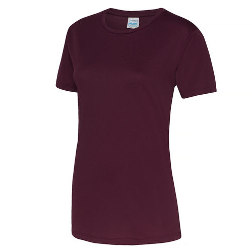 Women's Burgundy Tech T-Shirt