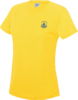 Monmouth Netball Club Kids' Yellow Tech T-shirt
