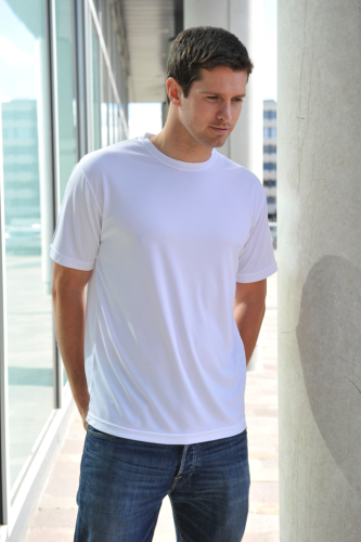 RUBC Men's White Tech T-Shirt