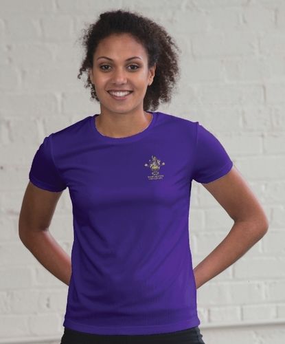 MUBC Women's Purple Tech T-Shirt