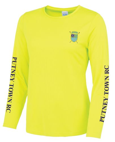 PTRC Women's Electric Yellow Long Sleeved Cool T