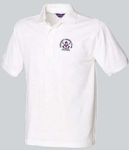 Agecroft RC Men's White Polo Shirt