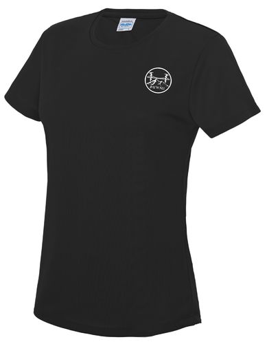 BUWMS Women's Black Tech T-Shirt
