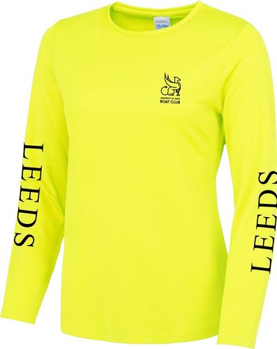 Leeds University BC Women's Hi-Vis Long Sleeved Cool T