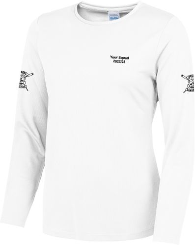 Derby RC Women's White Long Sleeved Cool T