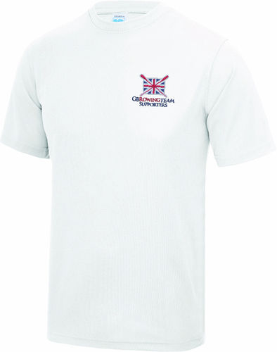 GB Rowing Team Supporters Men's White Tech T-Shirt