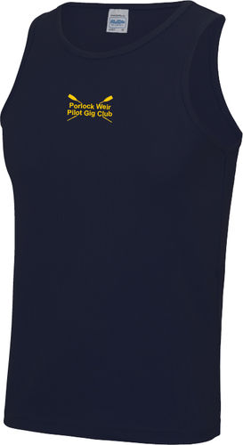 Porlock Weir PGC Men's Navy Training Vest