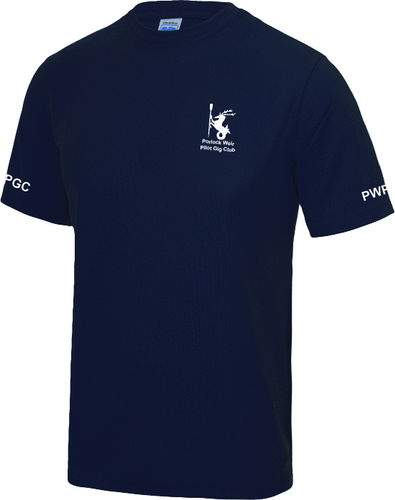 Porlock Weir PGC Men's Navy Tech T-Shirt
