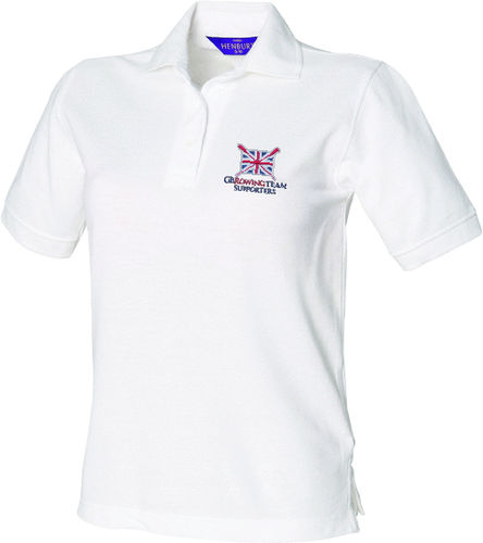 GB Rowing Team Supporters Women's White Polo Shirt