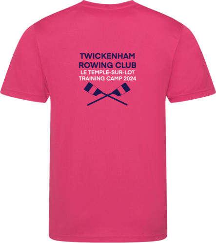 Twickenham RC 2024 Camp Men's Pink Tech T-Shirt